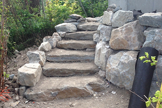 Rock stairs